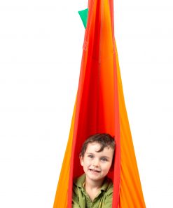 Orange Organic Cotton Kids Hanging Nest with Suspension