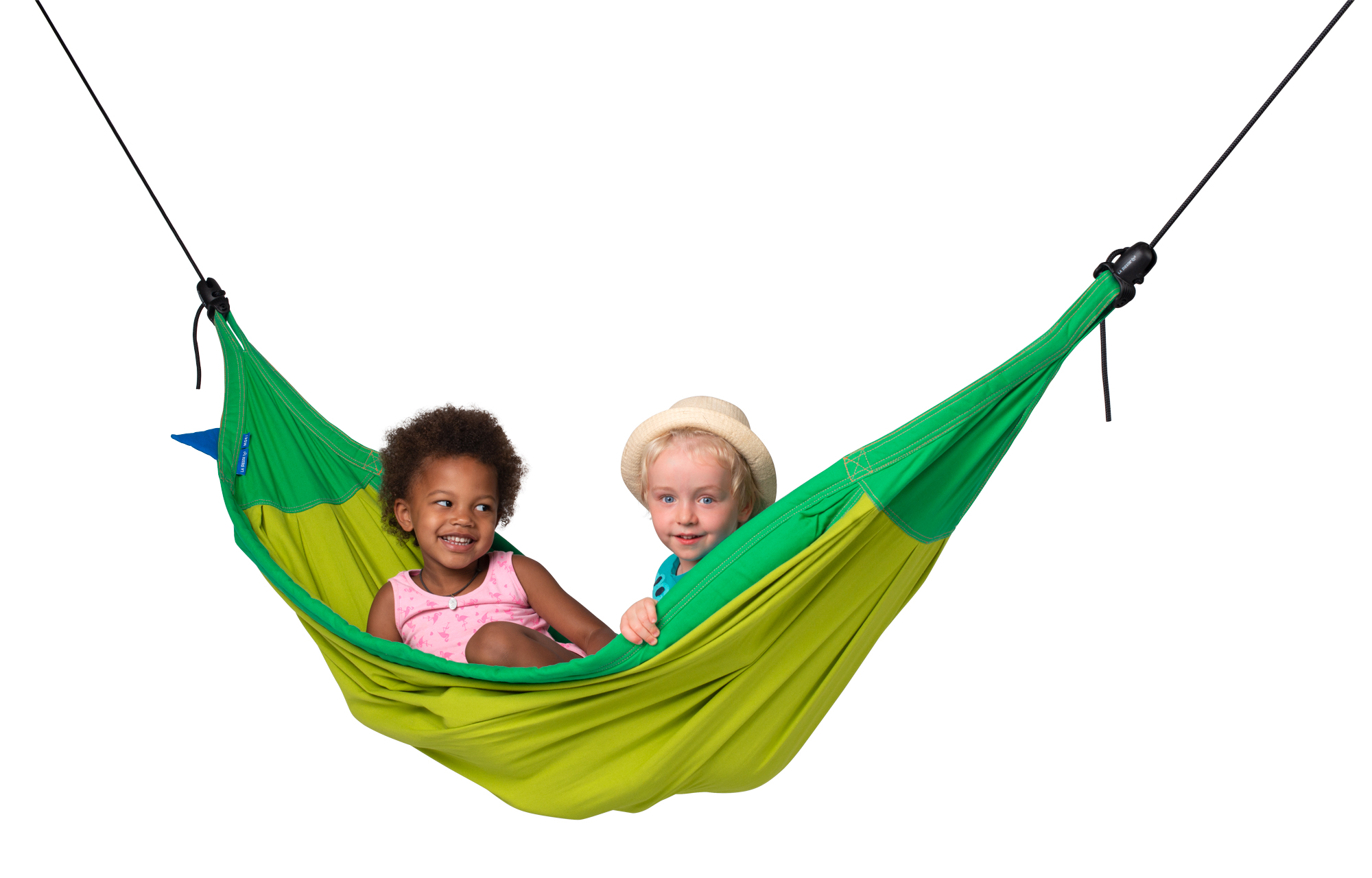 Green Organic Cotton Kids Hammock with Suspension Outer Banks
