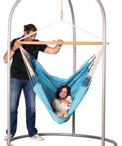 Romano Silver - Powder Coated Steel Stand for Hammock Chairs