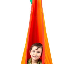 Orange Organic Cotton Kids Hanging Nest with Suspension