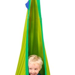 Alternative view of Green Organic Cotton Kids Hanging Nest with Suspension