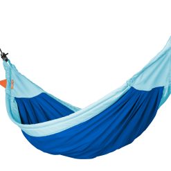 Alternative view of Blue Organic Cotton Kids Hammock with Suspension