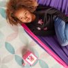 Purple Organic Cotton Kids Hammock with Suspension