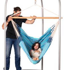 Romano Silver - Powder Coated Steel Stand for Hammock Chairs