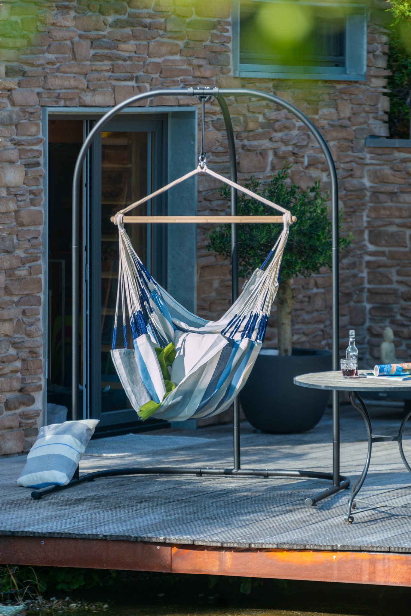 Arcada Galvanized Chair Stand - Outer Banks Hammocks