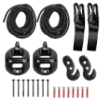 La Siesta FlexMount 2point Black - Universal Suspension Set for Hammocks & Hammock Chairs