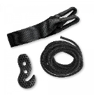 La Siesta TreeMount 1rope Black - Tree & Pole Suspension Set for Hammock Chairs (1 Point)