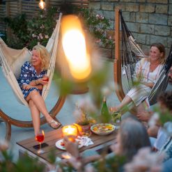 Alternative view of La Siesta Udine Outdoor Weather-Resistant Comfort Size Hammock Chair with Stand